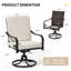 Ensemble de 2 chaises de patio pivotantes pour l'extérieur-1228674520