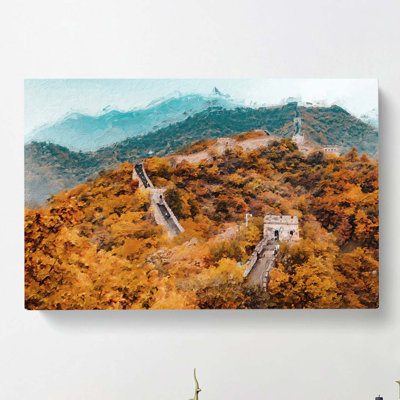 The Great Wall Of China - Wrapped Canvas Painting