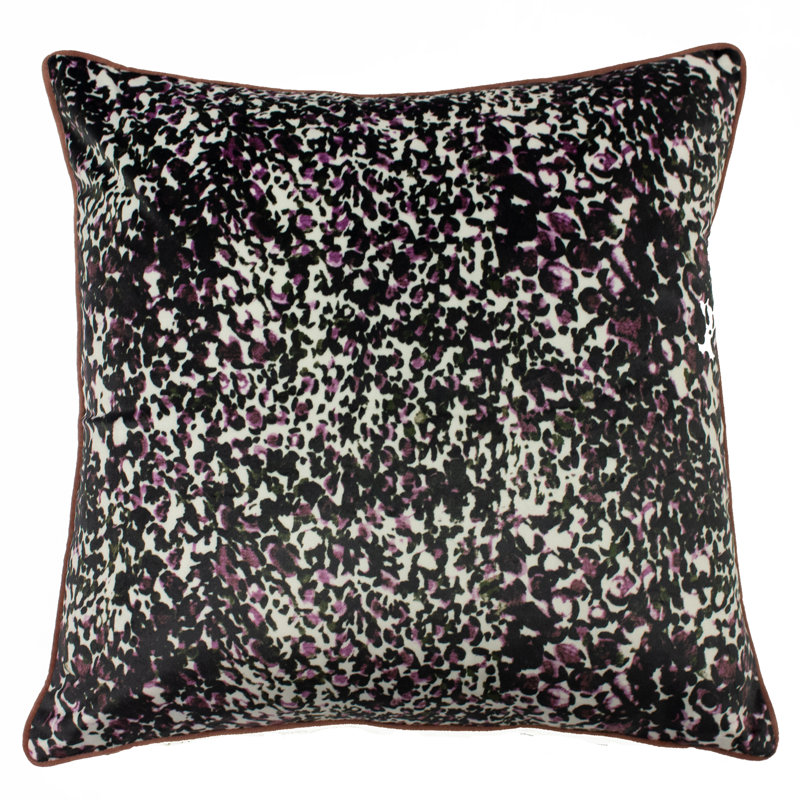 Abstract Square Cushion Cover, Rose Pink,Green