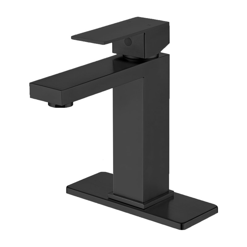 Single-handle Bathroom Faucet with Drain Assembly
