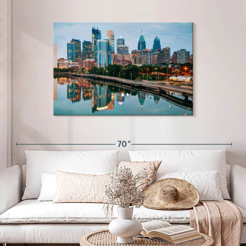 Ravi Philadelphia Riverbank, 30" H x 45" W