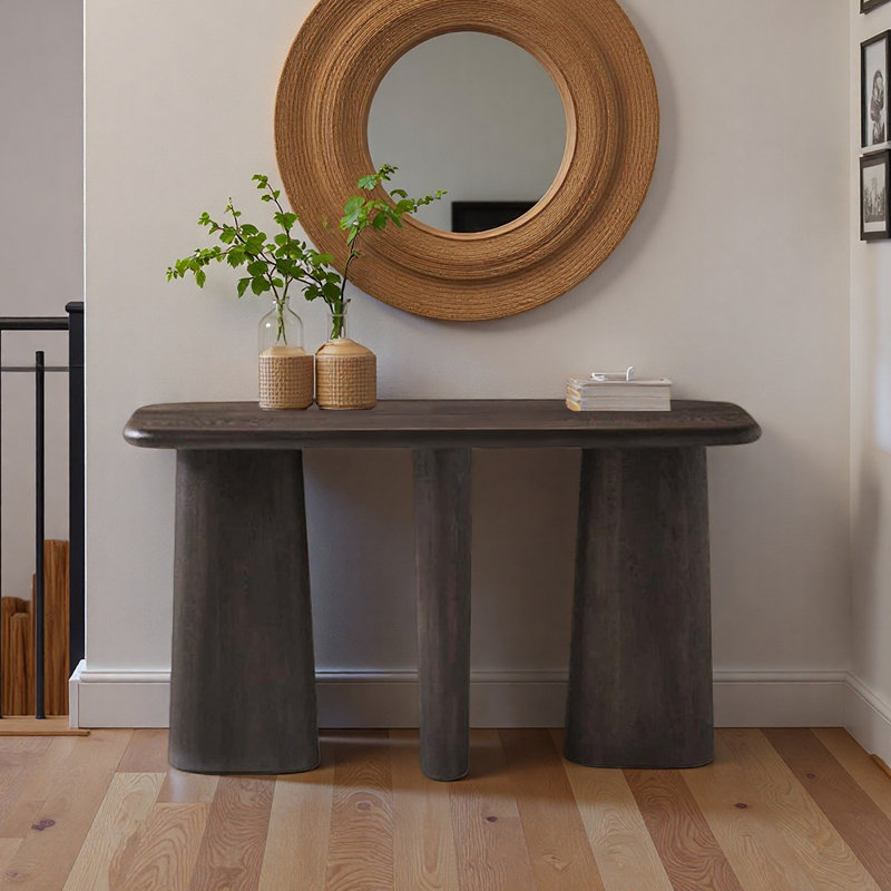 Console American Country, H 30,7 po x l 55,1 po x P 16,9 po, Marron foncé