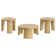 Davyd 3-Piece Rattan Coffee And End Table Set Natural