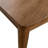 Bugrane Solid Wood Rounded Edge Rectangular Dining Table with Sunburst Pattern