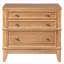 Table de chevet 3 tiroirs avec rangement en feutre pour chambre Hazel