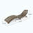 Modern WOOD FOLDABLE CHAISE LOUNGE - GREY