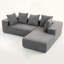 Ensemble de canapé moderne en mousse avec 5 coussins décoratifs - Conception modulaire, revêtement doux, canapé modulaire en L pour le salon