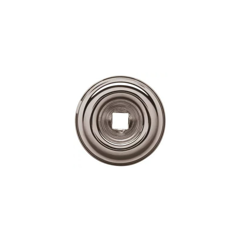 Knob Backplate, Bright Nickel, 1.5" H x 1.5" W x 0.25" D