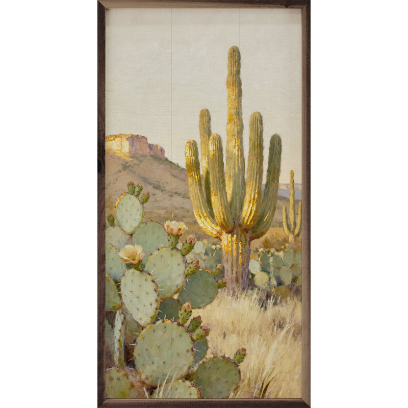 Golden Stand Saguaro Bloom, H 36 po x l 18 po