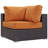 Convene Wicker Rattan Outdoor Patio Sectional Sofa Corner Seat-2007515480