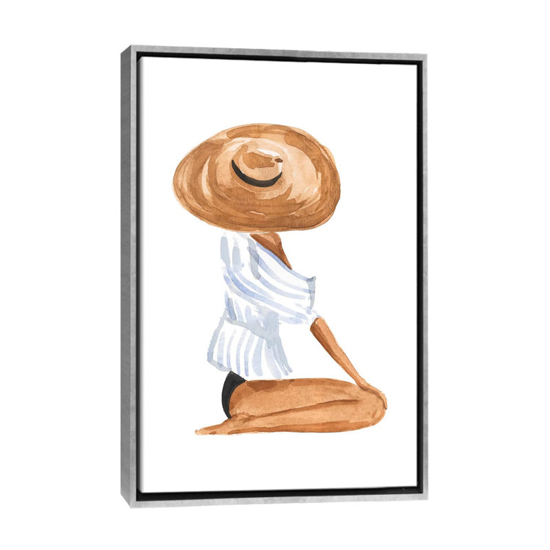 «Celia» par Sabina Fenn - reproduction d'art, H 26 po x l 18 po x 1,5 po, Toile avec cadre argenté, Aucun mat