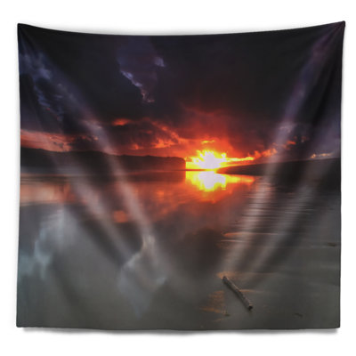Tapisserie de soleil en mer noir