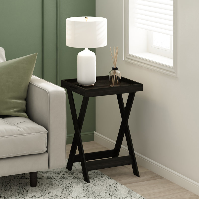 Table de bout avec plateau Verim, Espresso foncé