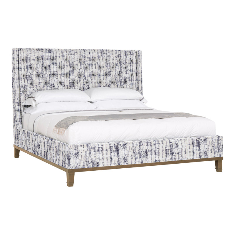 Michael Weiss Upholstered Wingback Bed, Ozark Marina, Hampton