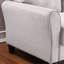 Mobilier de salon moderne en lin gris, 1 + 3, confortable et pieds en lin, pour un usage moderne et durable