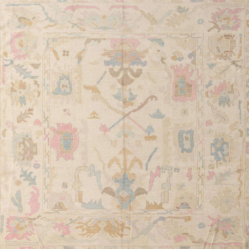 Tapis abstrait moderne 4605, Carré 6 pi