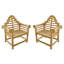 Teak Lutyen Arm Chair Set