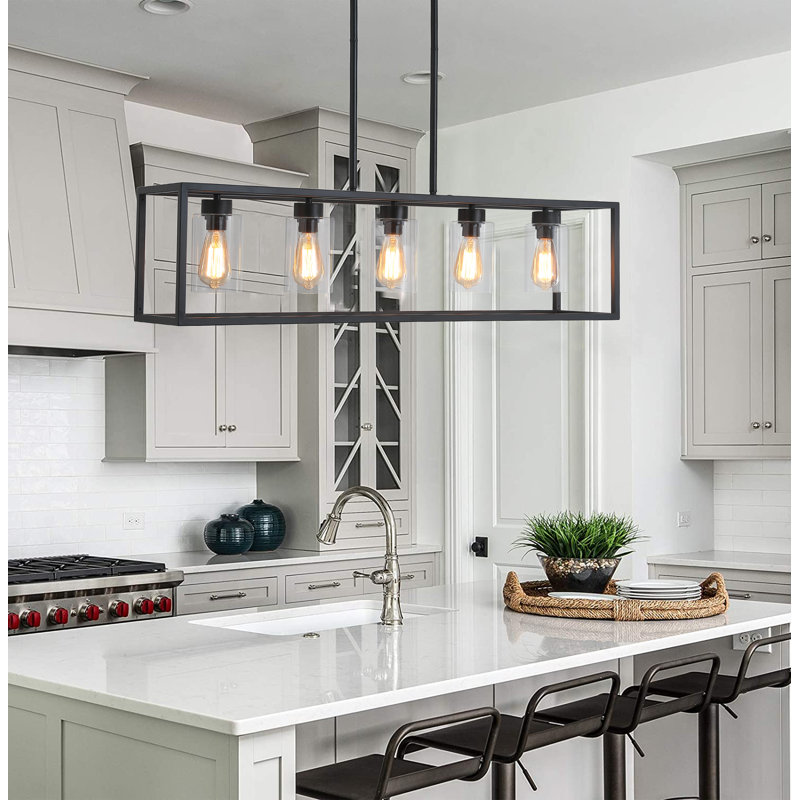 5 - Light Black Kitchen Island Pendant