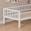 Lits avec barrière de sécurité, lit de jour simple en bois, chambre de ferme moderne-1013180671