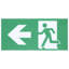 Enseigne de sortie / éclairage de secours vert pour homme courant Runing Combo