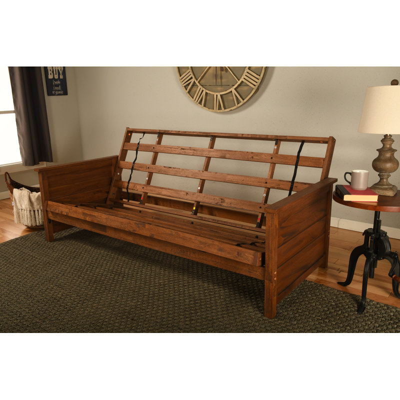 Anders Futon Frame, Mattress Not Included, Weathered Brown