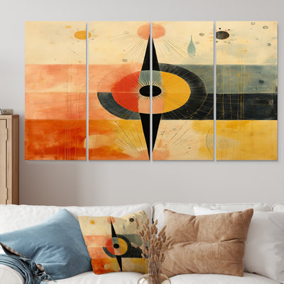 Cordt - Geometric Wall Art Canvas 4 Piece