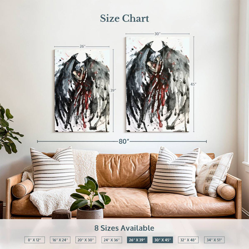 Kelan Crying Angel, 39" H x 26" W