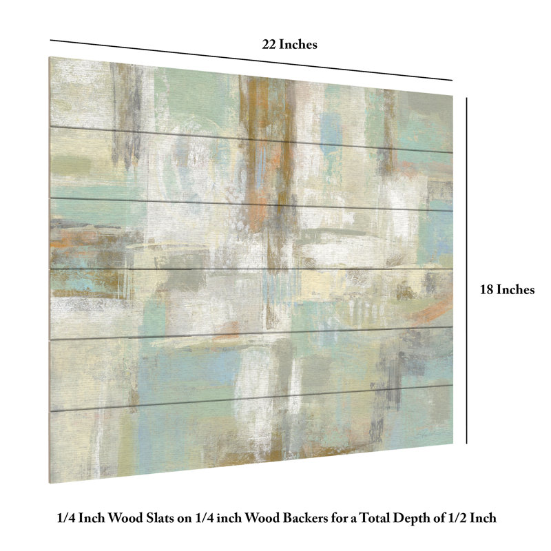 «Shades Of Celedon On Wood» par Silvia Vassileva, reproduction, H 18 po x l 22 po