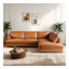 Canapé modulaire Glander - Cuir cognac-717103195