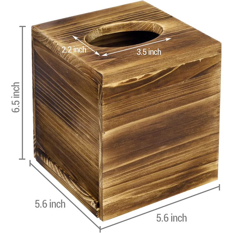 Tissue Box Cover, Brown