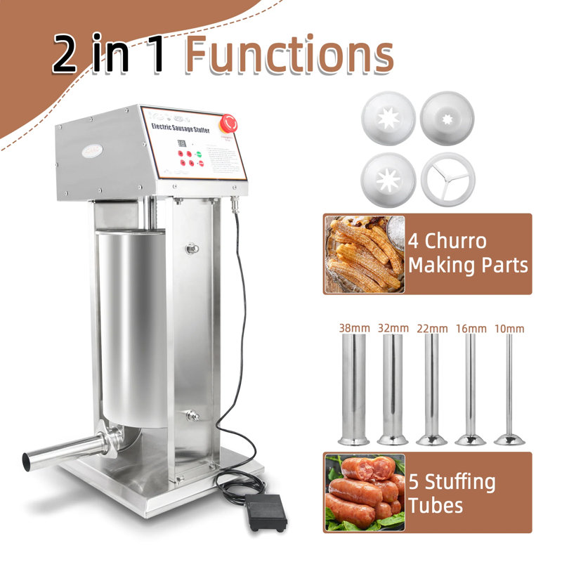 Remplisseur de saucisses, H 14,37 po x l 6,1 po