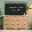 Commode 7 tiroirs cannelée, grande commode en bois
