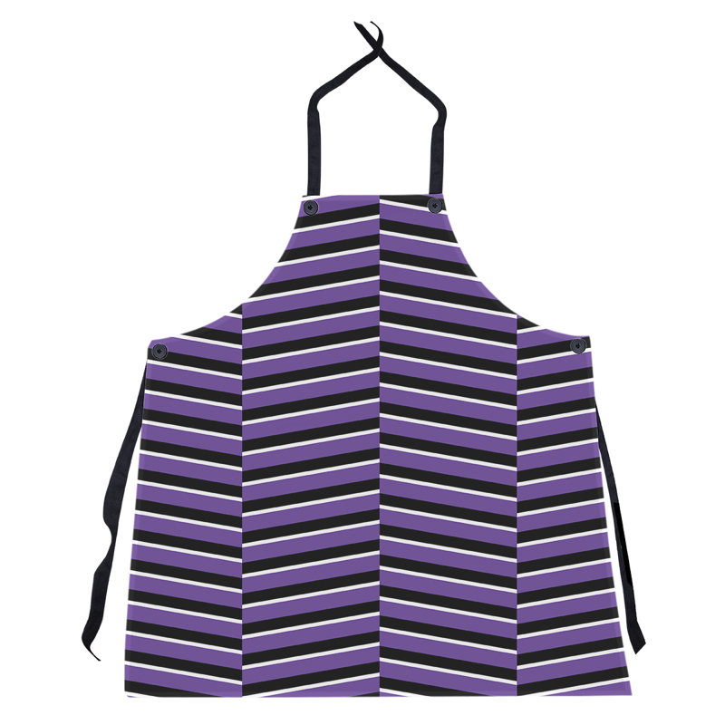 Tablier à rayures fracturées, Mauve