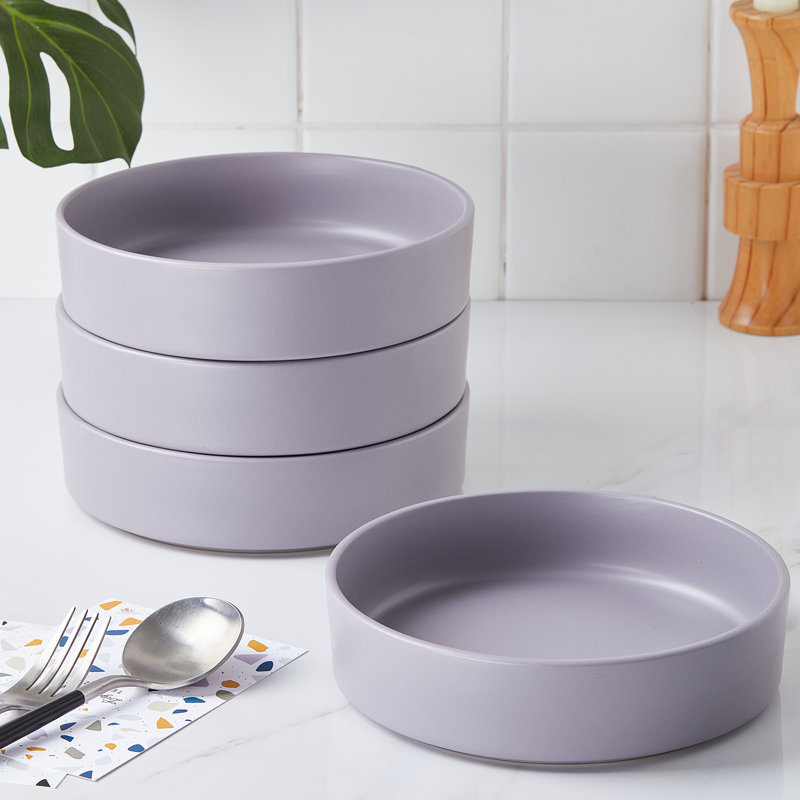 Stone Lain Cleo 32-Piece Dinnerware Set Stoneware, Light Gray