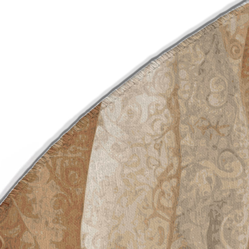 Tapis intérieur et extérieur Cascading Drift, Rond 5 pi