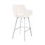Tabouret de bar pivotant en similicuir et acier inoxydable brossé 30 po Freya-301631350