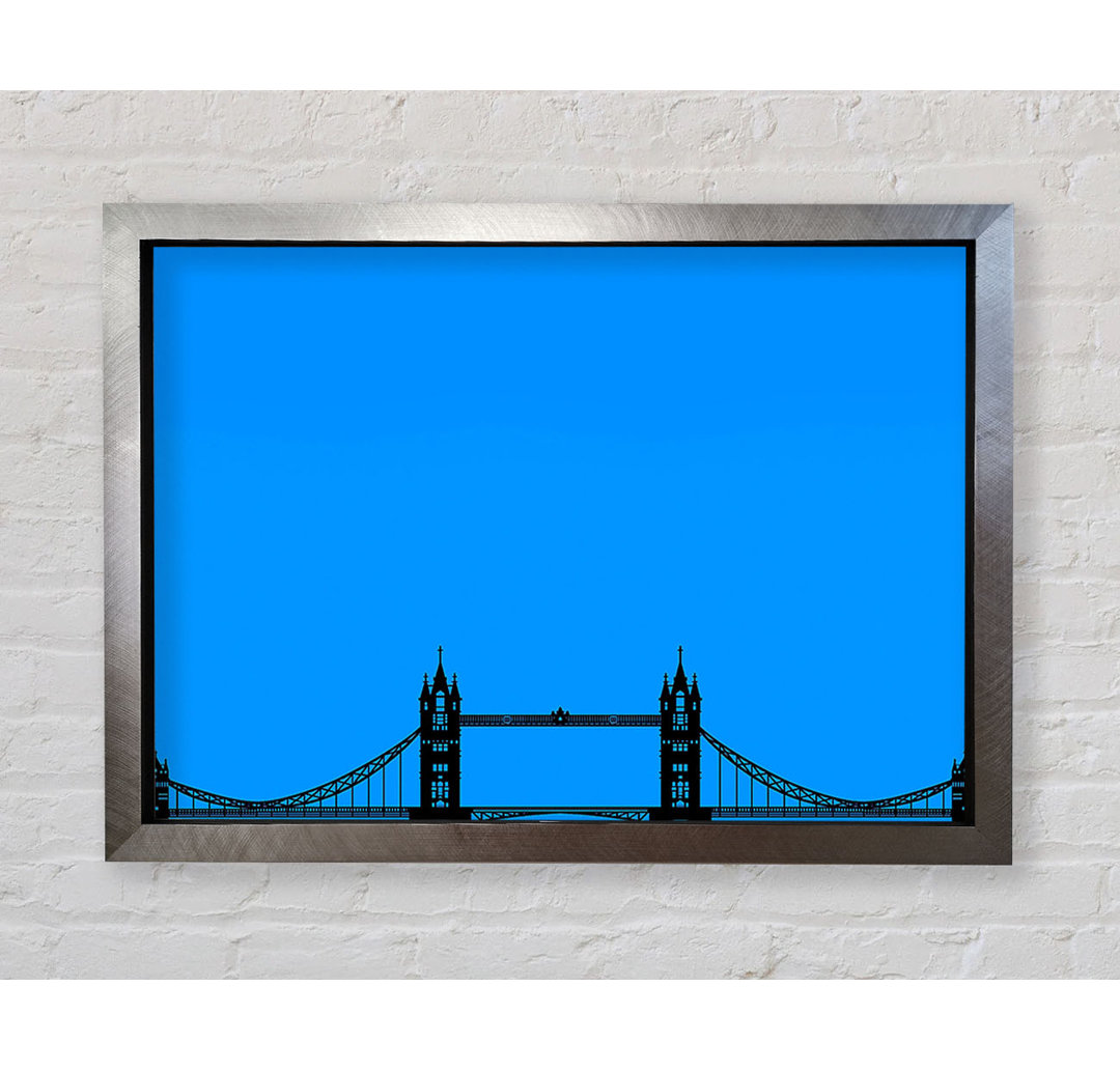 London Tower Bridge Silhouette - Einzelner Bilderrahmen Kunstdrucke