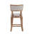 Counter Stools Set Of 2, Upholstered Counter Height Bar Stools With Comfy Back, Solid Rubber Wood Frame, Backrest, Footrest, Armless Barstools For Home Bar, Kitchen Counter-661955176