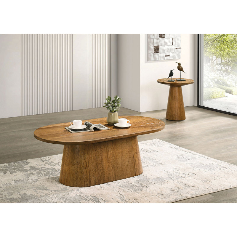 Table basse ovale de style moderne 1pc