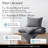 Southshore Fine Linens Vilano Duvet Cover Set, Oversized 110 GSM Microfiber Bedding with Hidden Zipper Closure and 4 Corner Ties, 1 Pillow Sham, Twin/Twin XL, Slate-850210330-850210329