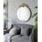 Juquana Iron Frame Round Wall Mirror