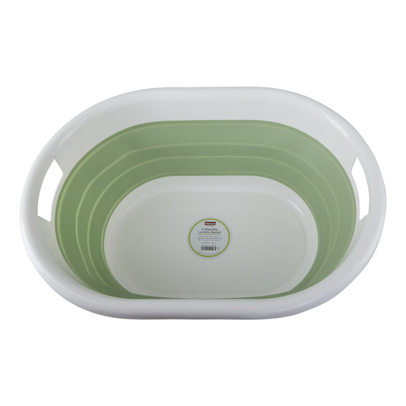 Premier Housewares Plastic Decorative Basket, Green