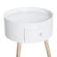 Thomas Coffee Table Furniture Round Corner Storage Unit Side White Office