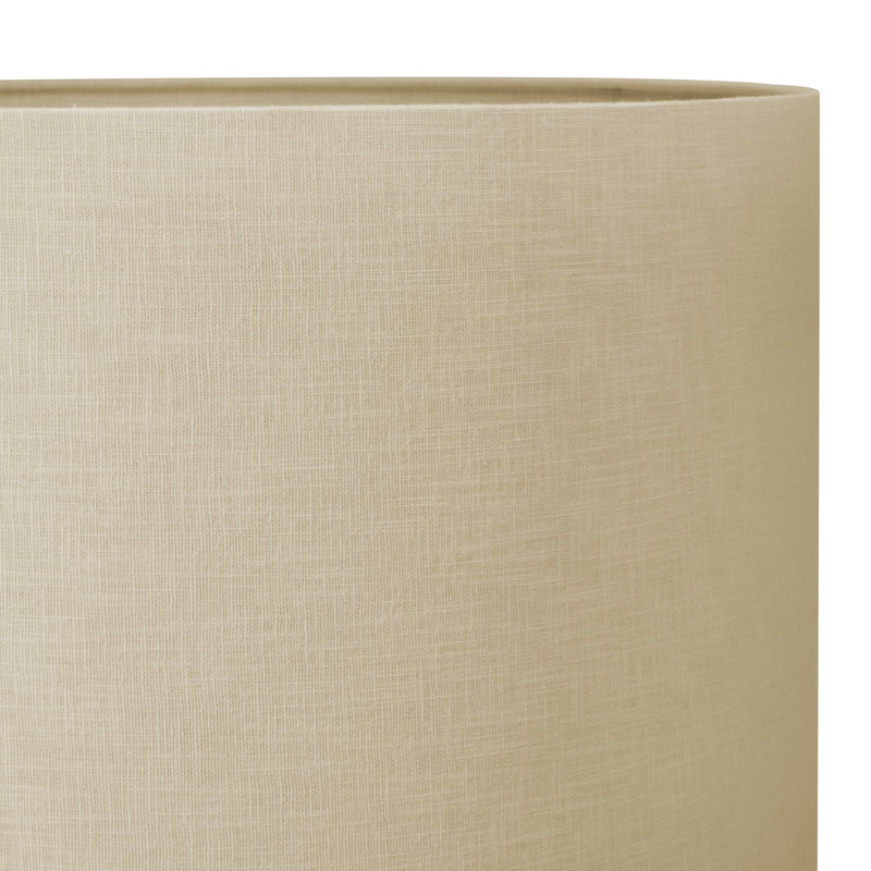 Ceramic Table Lamp, 25.98" H x 15.75" W x 15.75" D, Cream, Linen