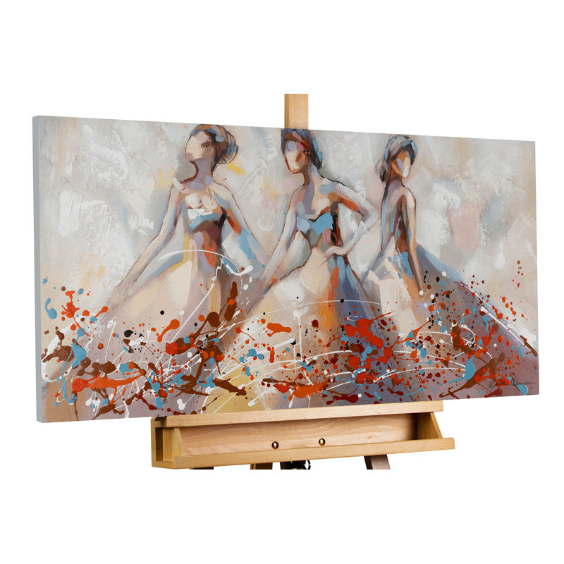 Sensuous Dance Hand -Painted Acrylic Painting