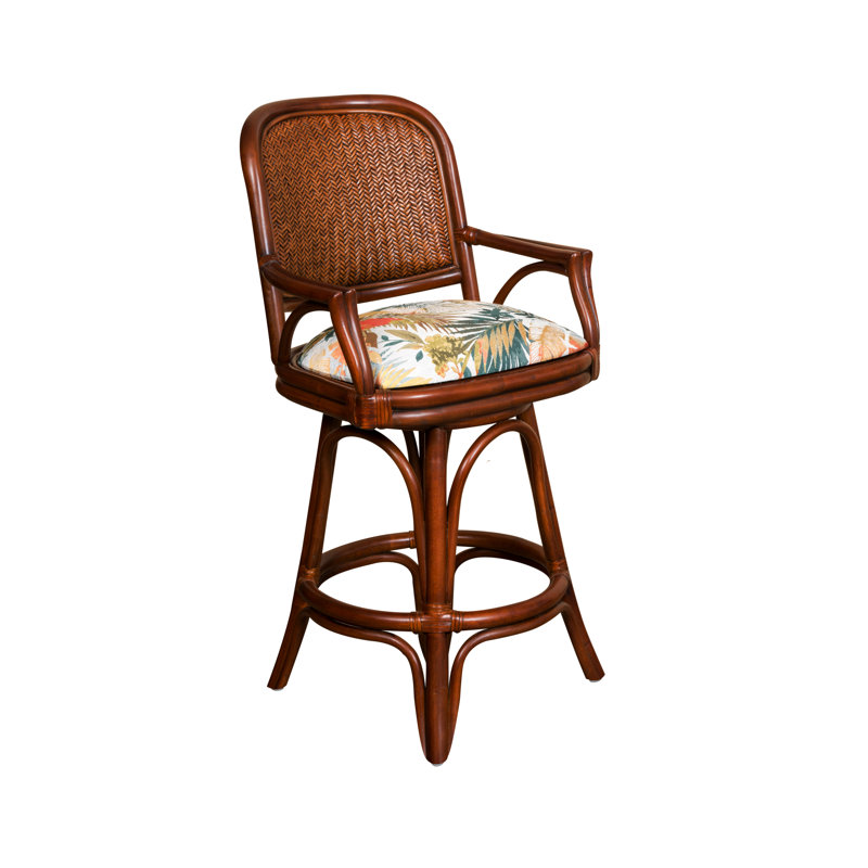 Tabouret de bar et de comptoir pivotant Daquante, Tabouret de comptoir (siège d’une hauteur de 24, Jaune/rouge/vert