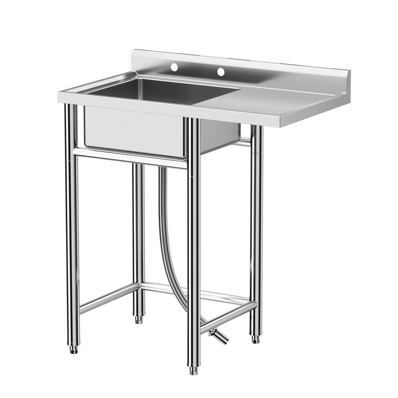 36'' L Freestanding Single Bowl Stainless Steel Kitchen Sink