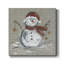 Lin bonhomme de neige sur toile tendue I-Premium - prêt à accrocher-1129492399