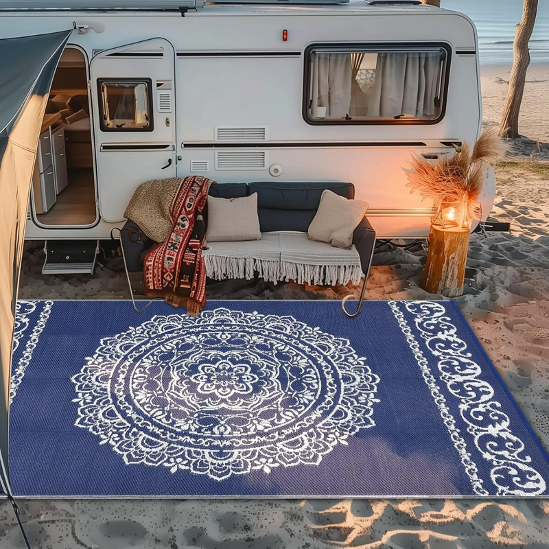 Tapis d'extérieur imperméable et réversible pour l'extérieur