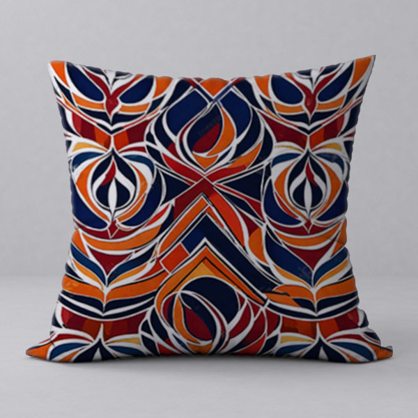 Bless International Gariel Abstract Reversible Throw Pillow 